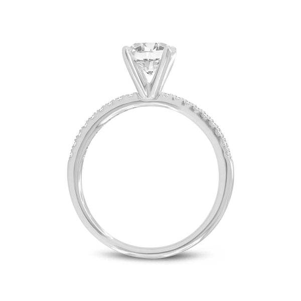 Certified Lab Grown Round Diamond Kara Ring (1.17 ctw) in 14K Gold