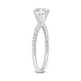 Samara 14K White Gold Round Lab Grown Diamond Classic Engagement Ring - 2.2 ctw