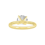 Samara 14K Yellow Gold Round Shaped Lab Grown Diamond Engagement Ring - 2.2 Ct