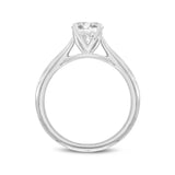 Neli 14K White Gold Round Shape Lab Grown Diamond Solitaire Ring - 1 Ct