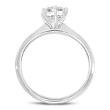 Anea 14K White Gold Round Cut Lab Grown Solitaire Diamond Engagement Ring - 1 Ct