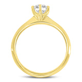 Clara 14K Yellow Gold Round Shape Lab Grown Diamond Solitaire Engagement Ring - 0.75 ctw