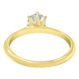 Clara 14K Yellow Gold Round Shape Lab Grown Diamond Solitaire Engagement Ring - 0.75 ctw