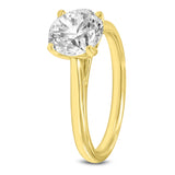 Nyra 14K Yellow Gold Round Lab Grown Diamond Classic Solitaire Engagement Ring - 1.5 ctw
