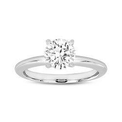 Sabine 14K White Gold Round Cut Lab Grown Round Diamond Solitaire Engagement Ring - 2 Ct