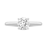 Sabine 14K White Gold Round Cut Lab Grown Round Diamond Solitaire Engagement Ring - 2 Ct