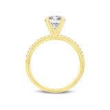 Ivy 14K Yellow Gold Round Cut Lab Grown Diamond  Engagement Ring - 3.1 Ct