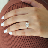 Velora 14K White Gold Round Lab Grown Diamond Solitaire Ring - 1.5 Ct