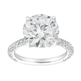 Lyanna 14K White Gold Round Lab Grown Diamond Engagement Ring - 6.25 cts