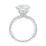 Lyanna 14K White Gold Round Lab Grown Diamond Engagement Ring - 6.25 cts