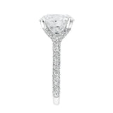 Lyanna 14K White Gold Round Lab Grown Diamond Engagement Ring - 6.25 cts