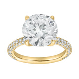 Lyanna 14K Yellow Gold Round Lab Grown Diamond Engagement Ring - 6.25 cts