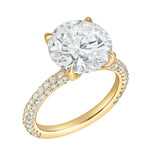 Lyanna 14K Yellow Gold Round Lab Grown Diamond Engagement Ring - 6.25 cts