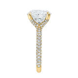 Lyanna 14K Yellow Gold Round Lab Grown Diamond Engagement Ring - 6.25 cts