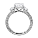 Ismere 2.70 Ct Round Lab Grown Diamond Engagement Ring in 14K White Gold