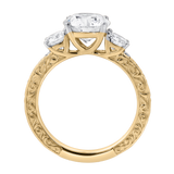 Ismere 2.65 Ct Round Lab Grown Diamond Engagement Ring in 14K Yellow Gold