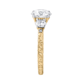 Ismere 2.65 Ct Round Lab Grown Diamond Engagement Ring in 14K Yellow Gold