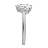 Twin Flames 14K White Gold Pear Cut Lab Grown Diamond Toi et Moi Ring - 2 ct