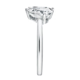 Twin Flames 14K White Gold Pear Cut Lab Grown Diamond Toi et Moi Ring - 2 ct