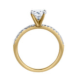 Kara 14K Yellow Gold Round Lab Grown Diamond Engagement Ring - 1.15 Ct