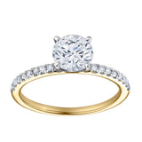 Kara 14K Yellow Gold Round Lab Grown Diamond Engagement Ring - 1.15 Ct