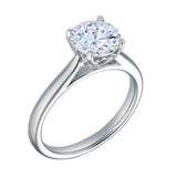 Nyra 14K White Gold Round Lab Grown Diamond Classic Engagement Ring - 1.5 ctw