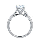Nyra 14K White Gold Round Lab Grown Diamond Classic Engagement Ring - 1.5 ctw