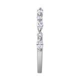 Mariah 0.5 Ct Marquise Lab Grown Diamond Band in 14K White Gold