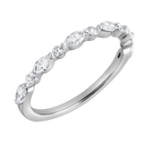 Mariah 0.5 Ct Marquise Lab Grown Diamond Band in 14K White Gold
