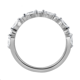 Mariah 0.5 Ct Marquise Lab Grown Diamond Band in 14K White Gold