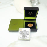 Yellow Lace Agate Stone Signet Ring in 14K Yellow Gold Plated Sterling Silver