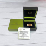 Wood Jasper Stone Signet Ring in 14K Yellow Gold Plated Sterling Silver