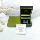 Sea Breeze Turquoise Open Ring in 14K Yellow Gold Plated Sterling Silver