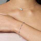 Sigil 14K White Gold Lab Grown Diamond Bracelet– 1 Ct