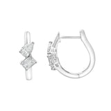 Saela 14K White Gold Lab Grown Diamond Huggies – 0.35 Ct