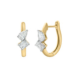 Saela 14K Yellow Gold Lab Grown Diamond Huggies – 0.35 Ct
