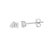 Valessa 14K White Gold Lab Grown Diamond Toi Et Moi Earrings – 0.5 Ct