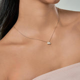 Aurelia 14K Yellow Gold Lab Grown Diamond Toi Et Moi Necklace – 1 Ct