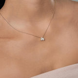 Aurelia 14K Yellow Gold Lab Grown Diamond Toi Et Moi Necklace – 1 Ct