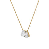Aurelia 14K Yellow Gold Lab Grown Diamond Toi Et Moi Necklace – 1.5 Ct