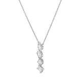 Nerisse 14K White Gold Lab Grown Diamond Necklace – 0.75 Ct