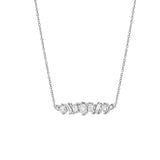 Oryssa 14K White Gold Lab Grown Diamond Necklace – 0.75 Ct