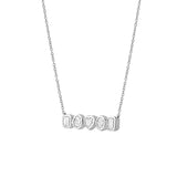 Cassira 14K White Gold Lab Grown Diamond Necklace – 0.75 Ct