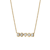 Cassira 14K Yellow Gold Lab Grown Diamond Necklace – 0.75 Ct