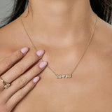 Cassira 14K Yellow Gold Lab Grown Diamond Necklace – 1.5 Cts