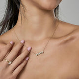Cassira 14K Yellow Gold Lab Grown Diamond Necklace – 1.5 Cts