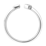 Lyra 14K White Gold Lab Grown Diamond Open Ring – 0.25 Ct