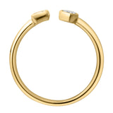 Lyra 14K Yellow Gold Lab Grown Diamond Open Ring – 0.25 Ct