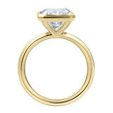 Nerina 14K Yellow Gold Radiant Bezel Lab Grown Diamond Solitaire Engagement Ring – 5 cts