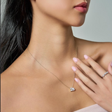 Aurelia 14K Yellow Gold Lab Grown Diamond Toi Et Moi Necklace – 2 Ct